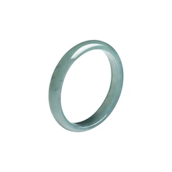 Exquisite Natural Jadeite Blue Water Ring - Fashionable and Unique Accessory (Blue)