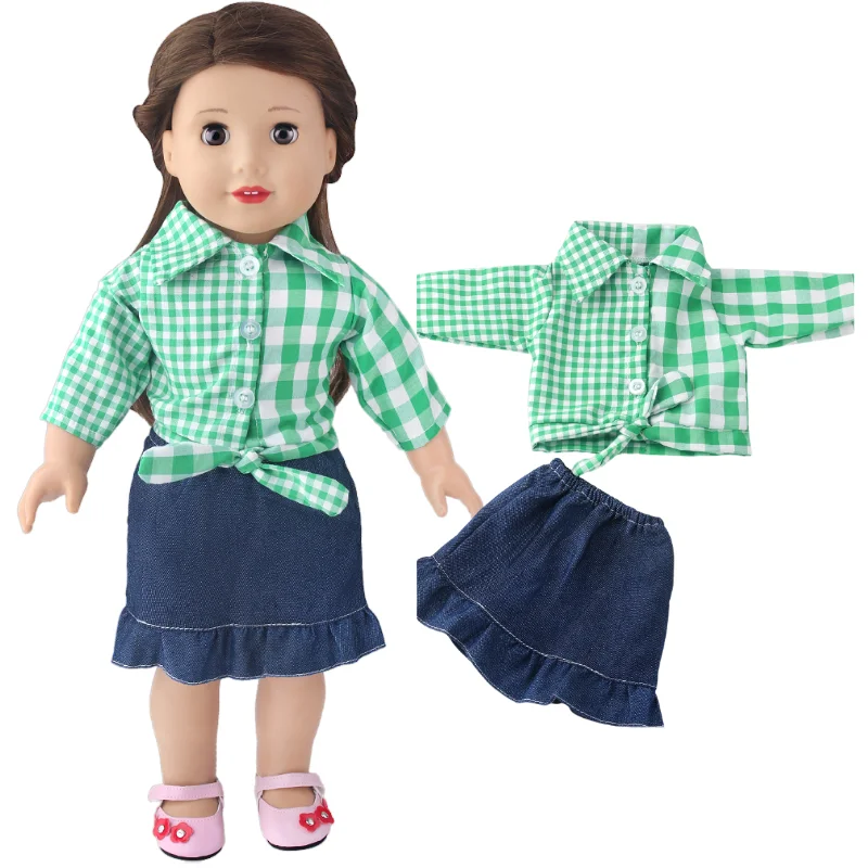 18 "Mädchen Puppe Overall Tragen 43 cm Baby Puppe Kleidung Strampler Kinder Mädchen Geschenke – Detail 29