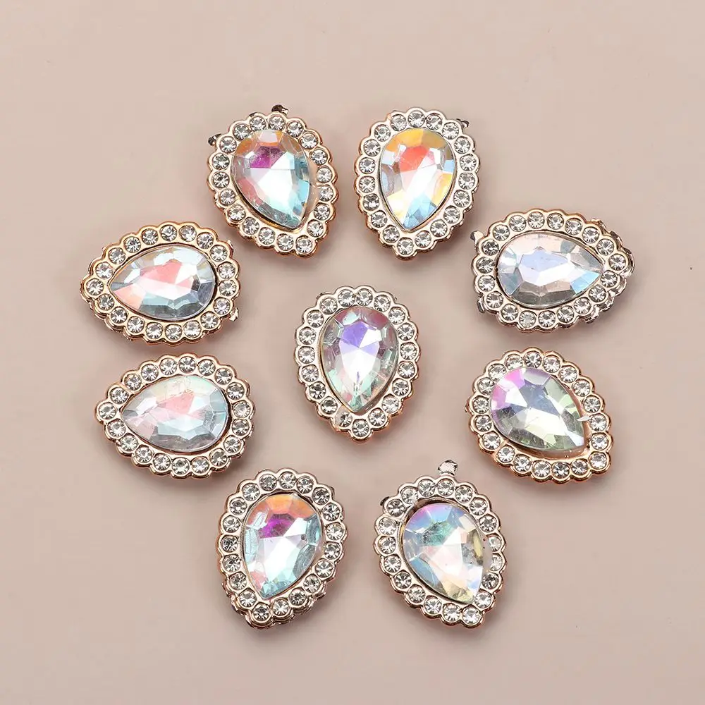 Rhinestone Pearl Buttons for Hairpins Decoration and Sewing