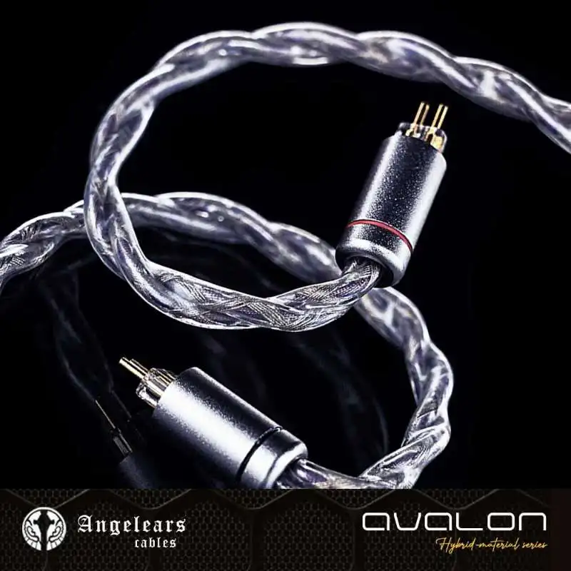 Angelears Avalon 4.4mm 0.78 2pin Copper-Silver Alloyplated Square 