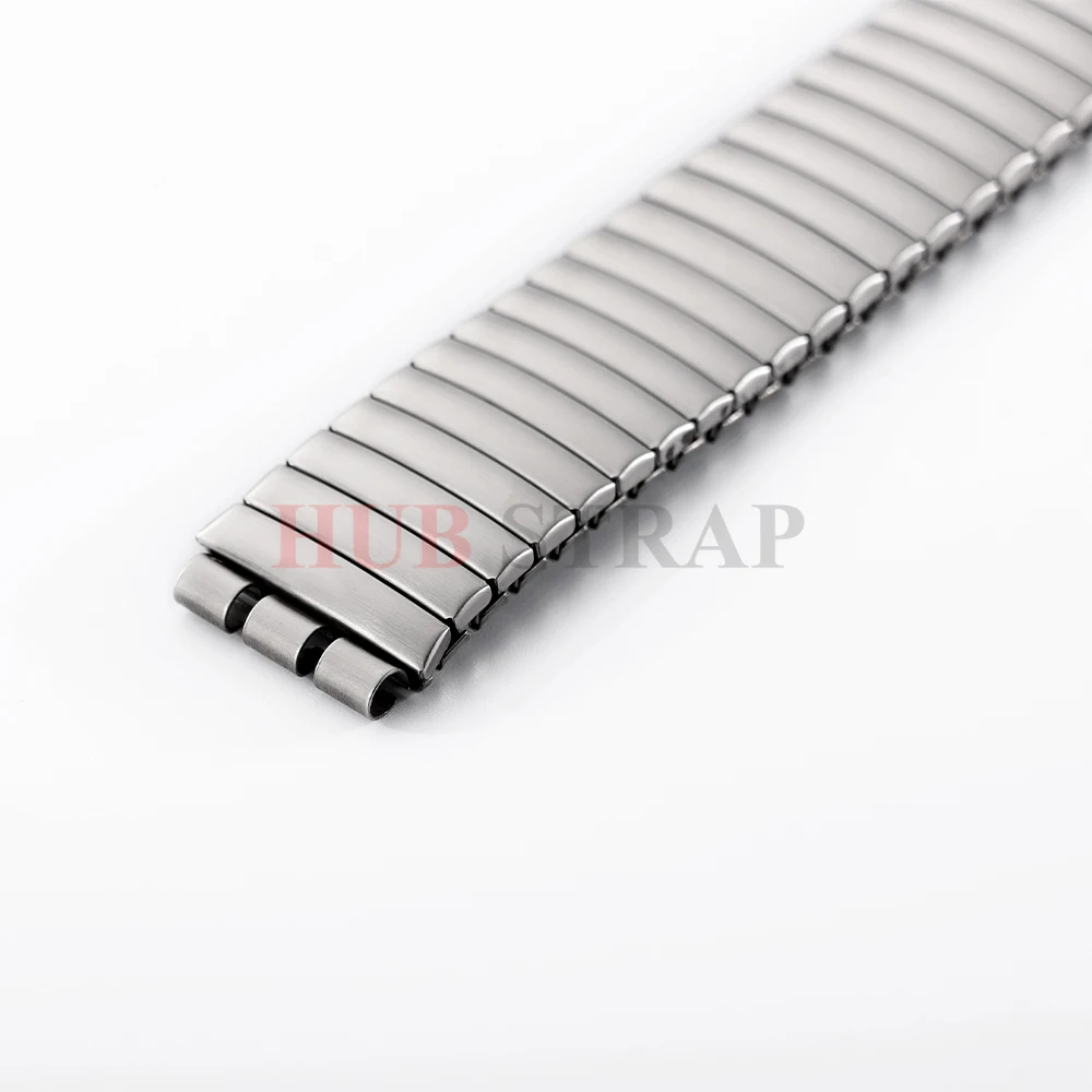 Stainless Steel Elastic Watch Strap - Stretch Expansion Wristband Bracelet