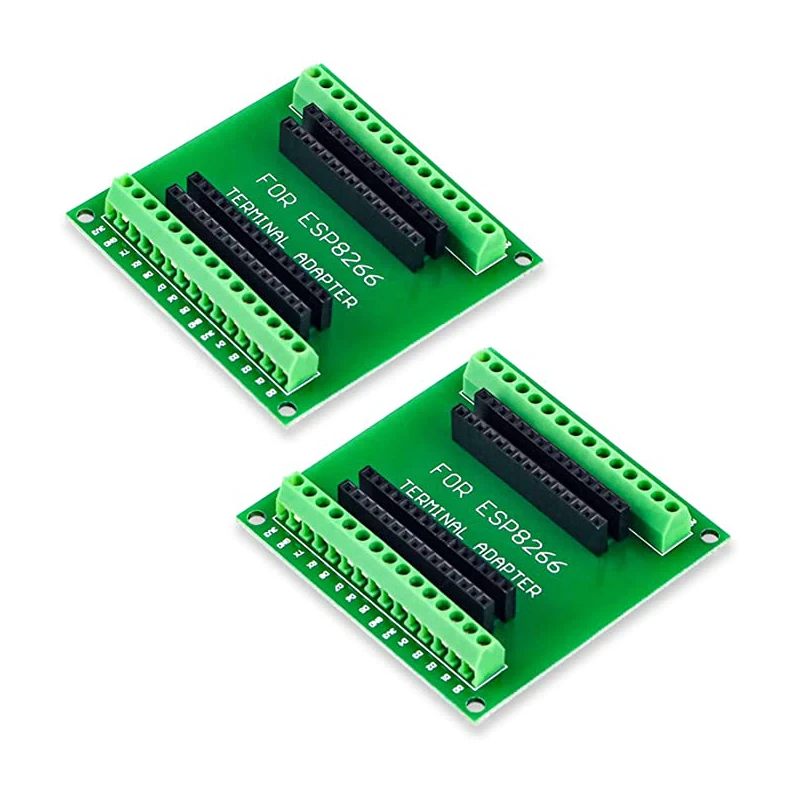 S4da35e883da4458ab22ac92ac090bd77U ESP8266 zestaw ESP-12E płytka rozwojowa ESP8266 tabliczka zaciskowa GPIO 1 na 2 dla ESP8266 ESP-12E NodeMCU płytka rozwojowa
