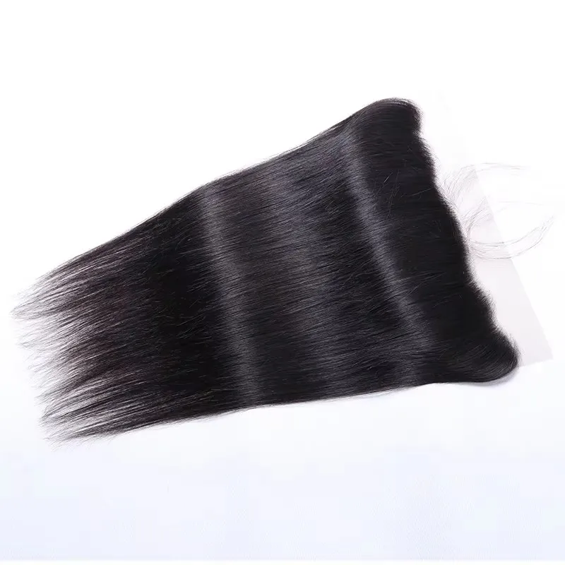 Human Hair Wigs Human Hair Lace Closure MDL Straight 100% Brazilian Human Hair 2x6 4x4 5x5 13x4 HD Lace Closure Frontal for Women Natural Black Color