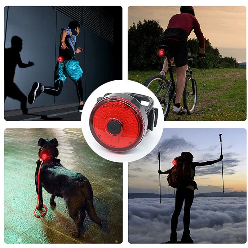 Bicycle COB Red Rear Light Bicycle High Visibility Rechargebale Usb Bike Tail Li