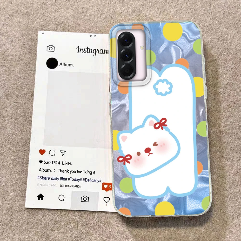 Adorable Cartoon Duck Cat Silicone Phone Case Back Cover