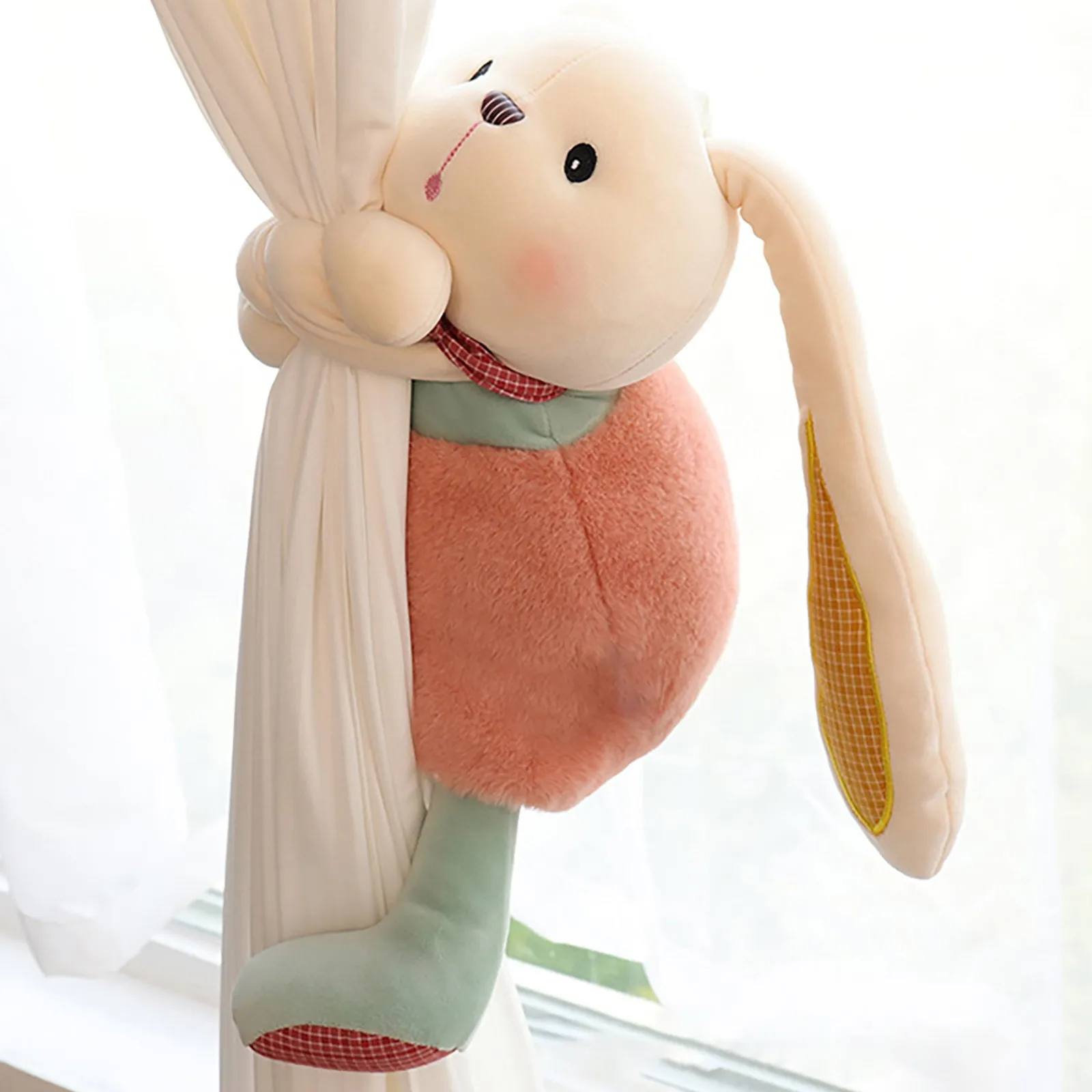 

Милый h-образный кролик медведь игрушка мультяшная занавеска пряжка украшение кукла Зодиак подарок пушистые кости h большие глаза h