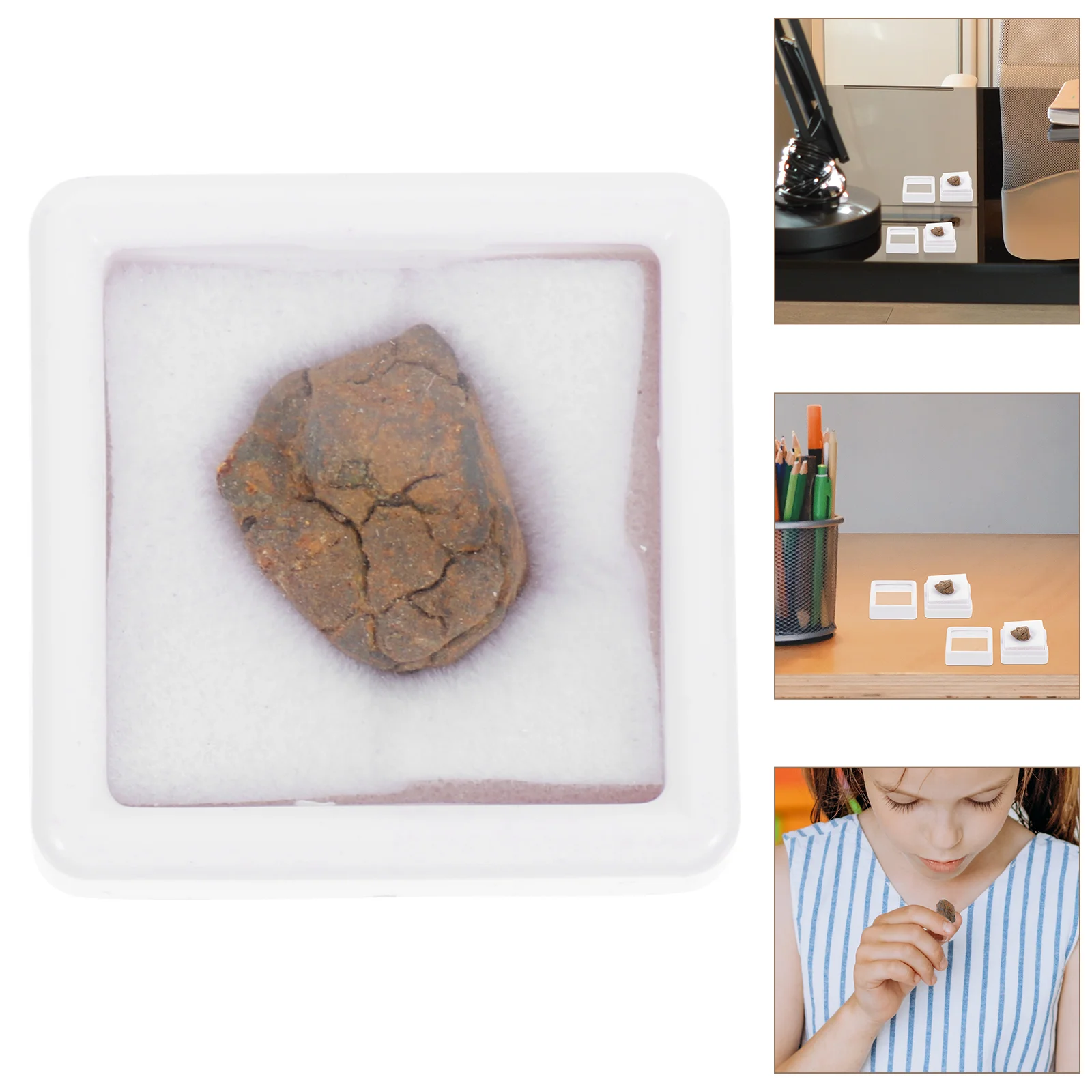 

Lithosiderite Meteorite Specimen Sample Teaching Specimen Real Educational Stone Meteorite Pendant Jewelry Making Accessory