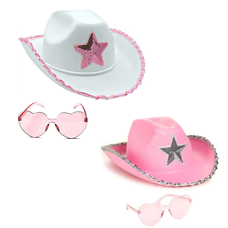 Party Hats For Adults Funny Cowboy Costume Adult Women Cowgirl Hat