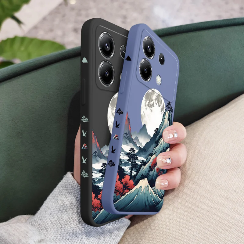 Smoke Mountain Silicone Phone Case - Durable Protective Cover