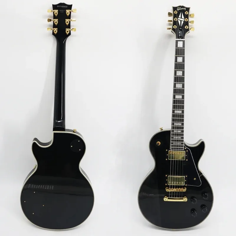 

China made neck through mahogany black active humbucker pickup world brand electric guitar