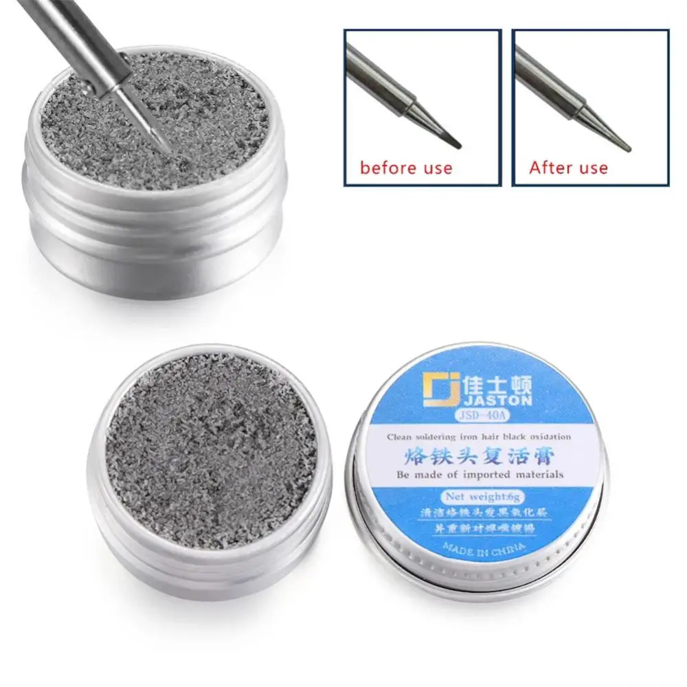 

Electrical Soldering Iron Tip Black Oxidation Clean Paster Resurrection Plaster Refresher Solder Cream Non-stick Tin Repair Tool
