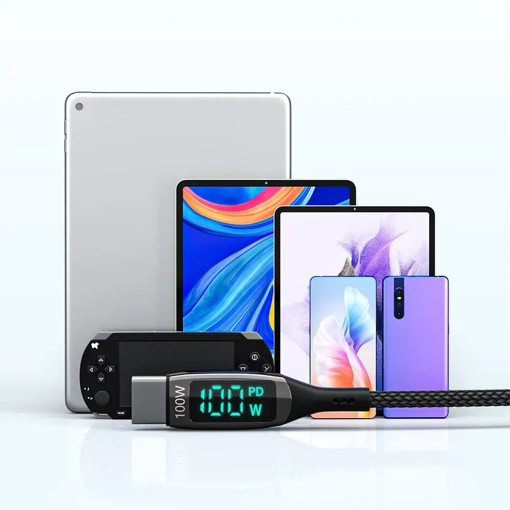 Blitzwolf-tipo c para tipo c Cabo 100w pd Carregamento Rápido Usb para Usb c Cabo de Exibição para Xiaomi Poco f3 Realme Macbook - Image 5