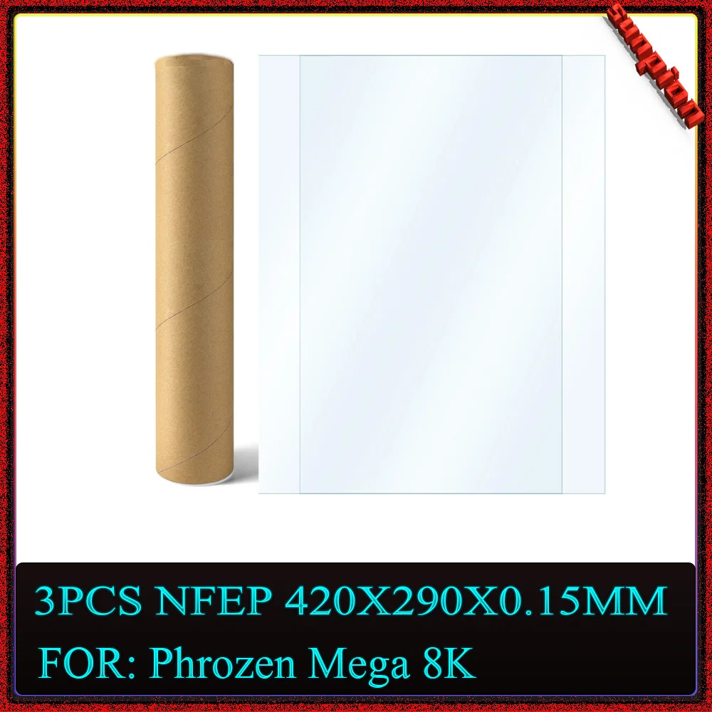 Nfep Film Muslimate (Pfa Per Anycubic Photon M3 Max Phrozen Mighty 8K /Phrozen Mega 8K Parti Della Stampante 3D 3 Pezzi