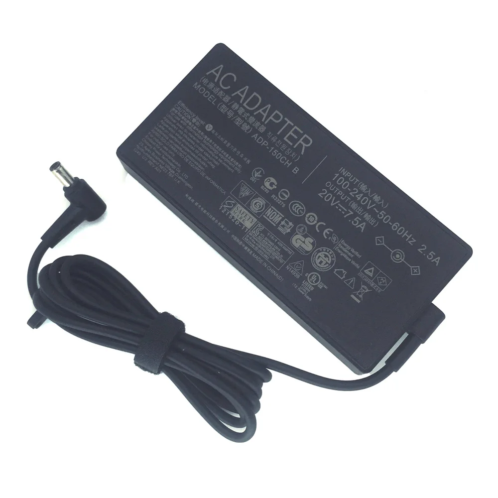  150W 20V 7.5A AC 어댑터 충전기 (아수스 ROG G531GT G731GT FX505GT FX505DD FX505DT 노트북용 전원 공급 장치)