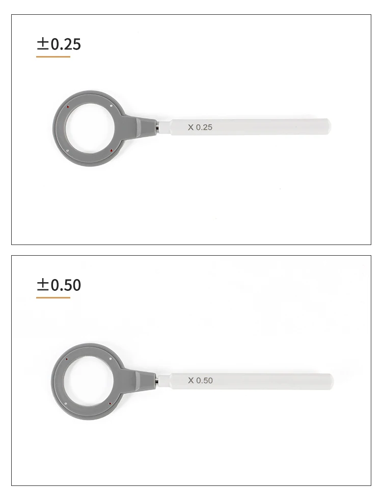 1pc Ophthalmic Cross Cylinder Dioper Options 0.25D 0.50D