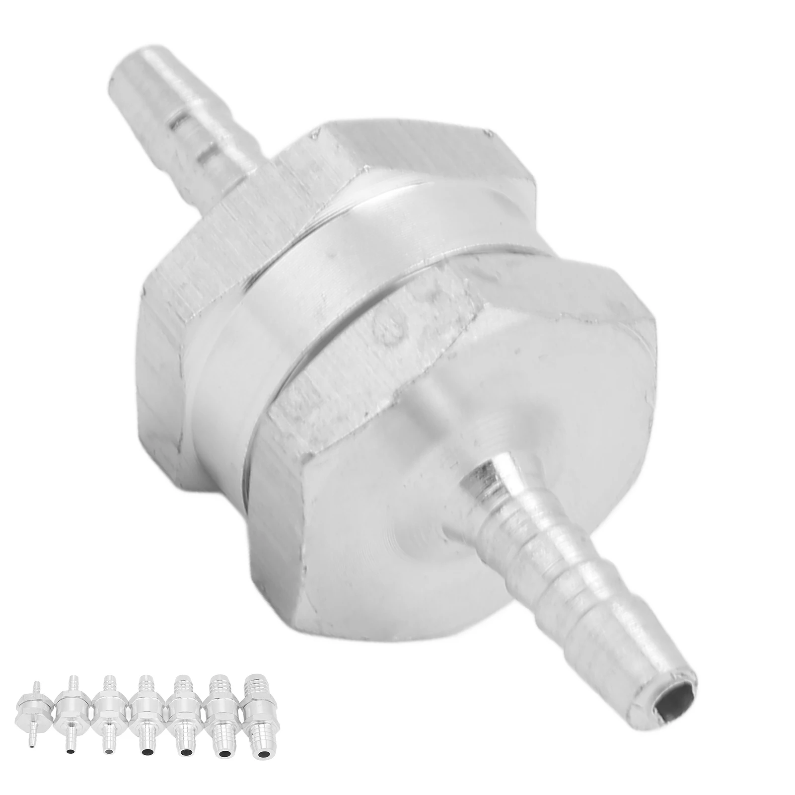 One Way 4/6/8/10/12/14/16mm Valves Aluminium Alloy Fuel Non Return Check Valve One Way For Gasoline Diesel Biodiesel Water