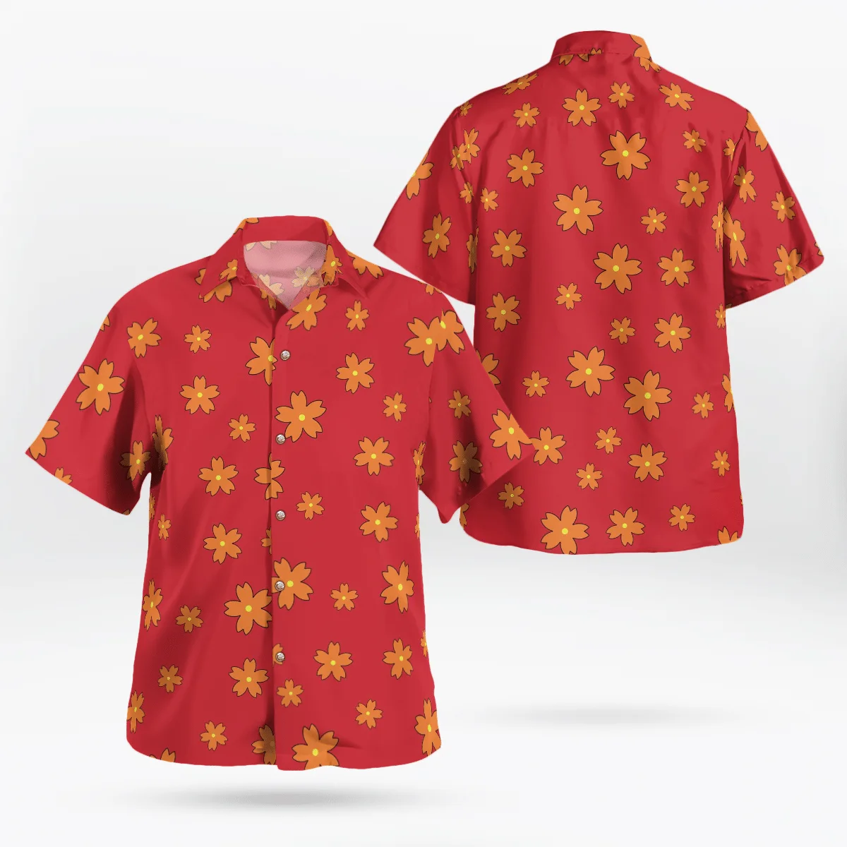Hawaiian Men's Shirt Clothing Sunflower 3D Print Cosplay Clothing Summer Anime Short Sleeve Beach Fashion Oversized Lapel Tops 4