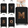 Luggage Cover Protective Covers Travel Luggage Scratch Proof Dust Cover Reusable Dust Cover Washable Wood Art  Print Pattern 1