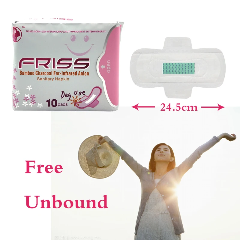2Packs/20PCS High Quality Feminine Hygiene Lady Monthly Anion Sanitary Napkin Cotton Menstrual Pad for Day Use Women Health 3