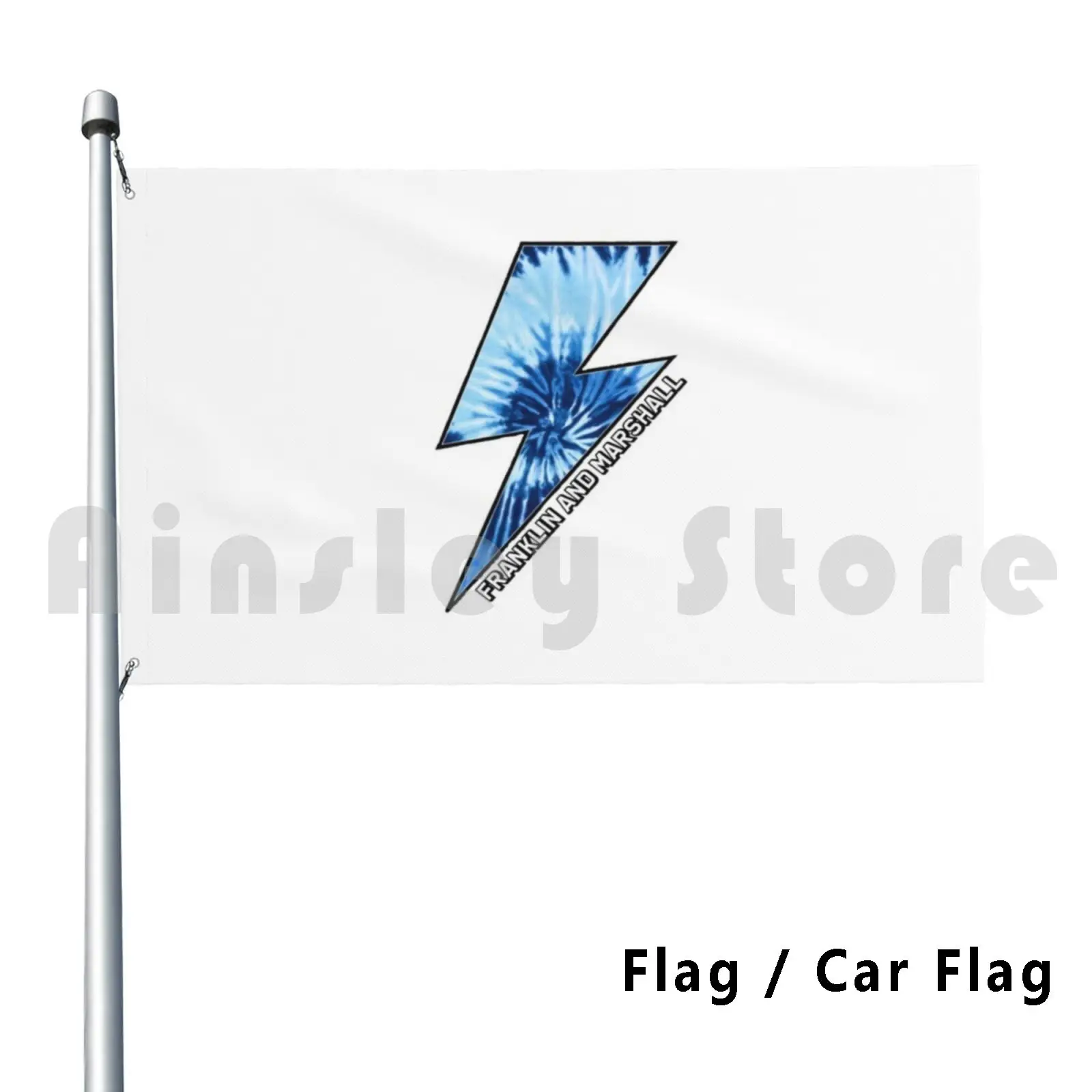 Franklin And Tie Dye Lightning Bolt Outdoor Decor Flag Car Flag Franklin And Tie Dye Lightning Bolt Franklin And