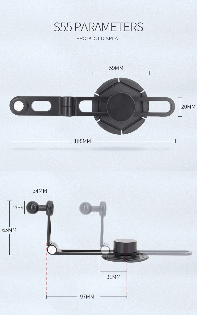 

Tesla Model 3/Y Center Screen Car Mount Base with Foldable Hidden Mobile Phone Holder Base