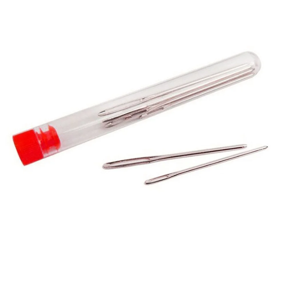 Leather Sewing Needles Sewing Needles Leather Tool Leathercraft Tools Leather Tools Leather Sewing Tool Set 9PCS DIY Leather Craft Large Eye Needles Stainless Steel Stitch Knitting Yarn Sewing Hand Crochet Hook Sewing Accessories