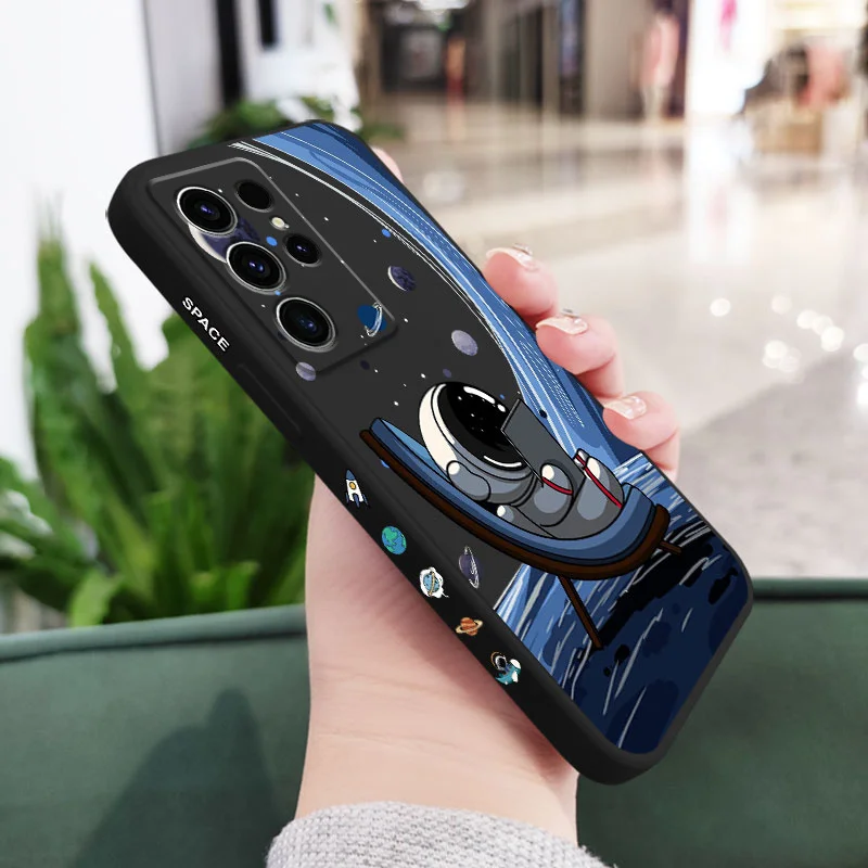Star Astronaut Silicone Phone Case Cover