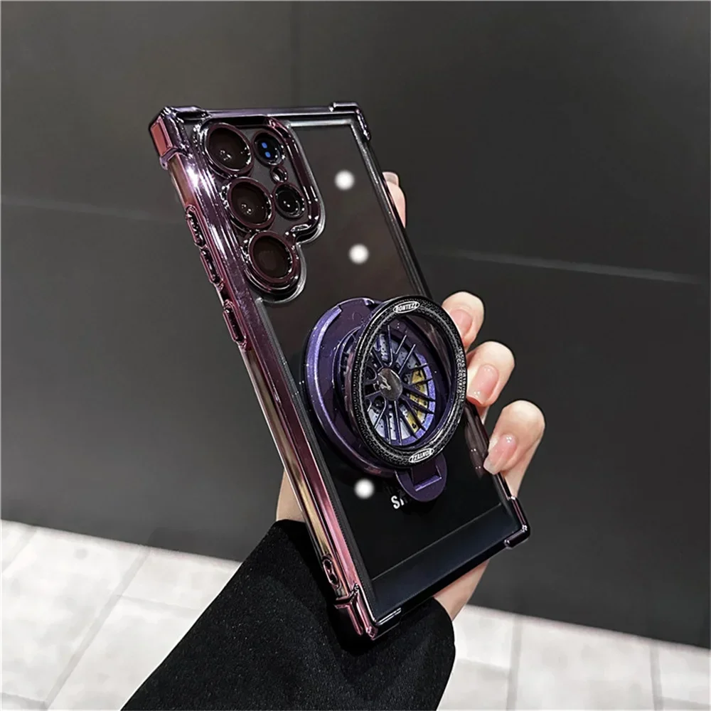 Shockproof Airbags Armor Magnetic Transparent Phone Case