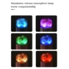 Efficient, powerful, and portable USB volcanic flame air humidifier for desktop, car, and bedroom - relaxing cool mist essential 4
