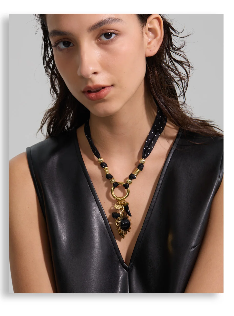 Yhpup Necklace Stainless Steel Stylish Unique Jewelry