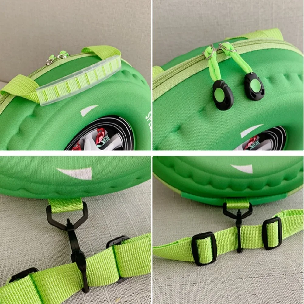New Colorful Tyre Shaped Children's Schoolbag 3D Cartoon Backpack Large Capacity Kindergarten Shoulder Bag Kid Backpack 6