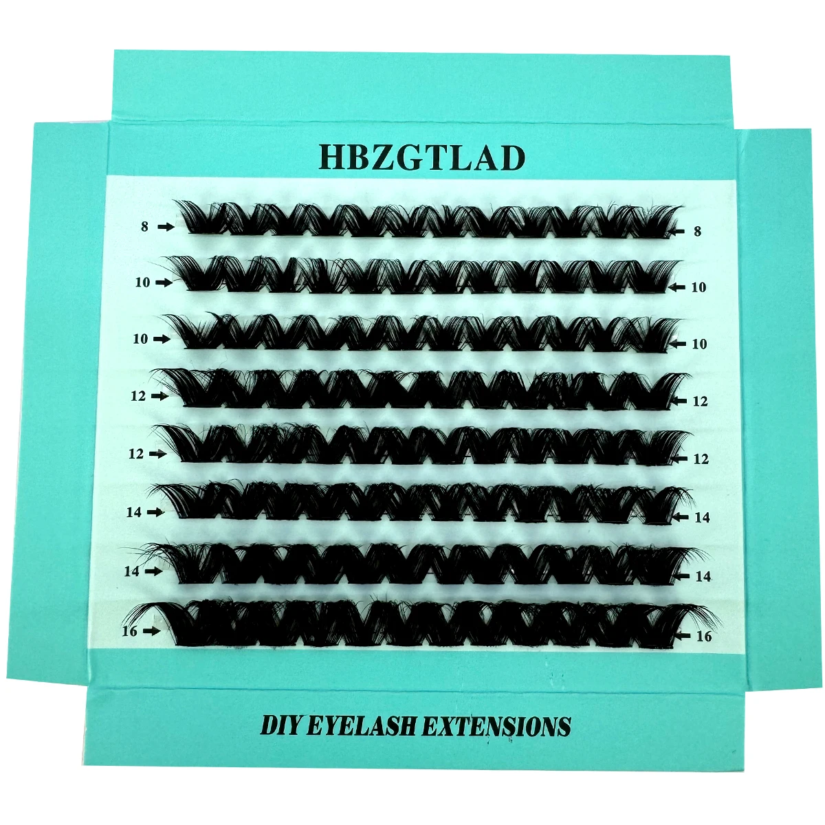 2024 3D Fluffy Cluster Lashes Natural Eyelash extension Volume Individual Lashes Mixed Tray Faux Mink Lashes Cilias Makeup 5