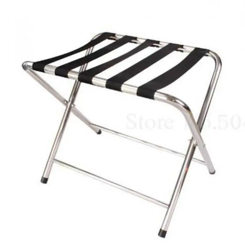 Hotel luggage rack stainless steel rack hotel room folding luggage clothing tray home office