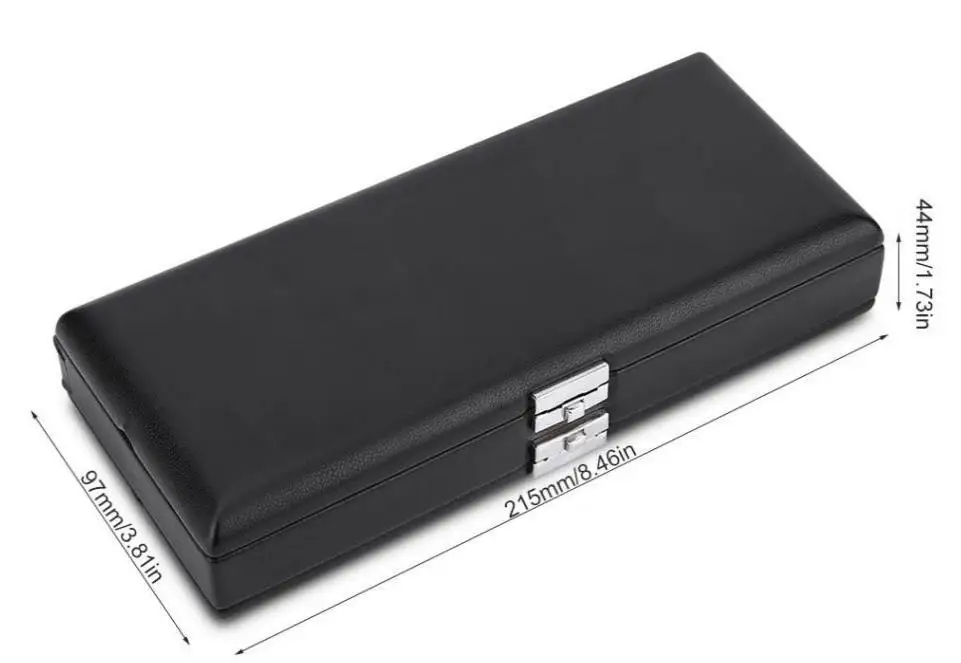 Oboe Reed Case Oboe Lead Box for 40 Baoblaze 2 Layers Flannel Slot PU Leather