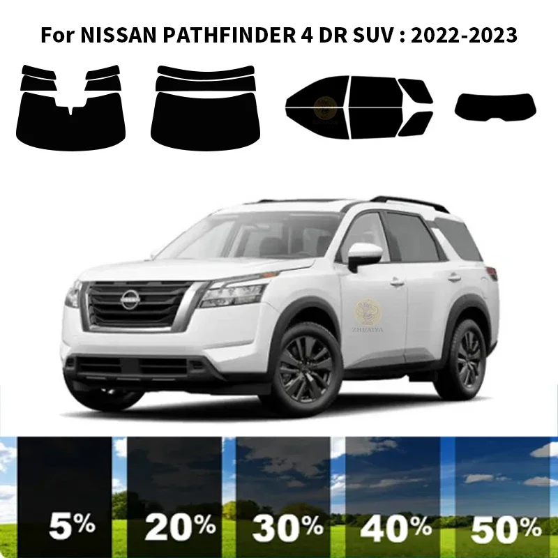 

Precut nanoceramics car UV Window Tint Kit Automotive Window Film For NISSAN PATHFINDER 4 DR SUV 2022-2023