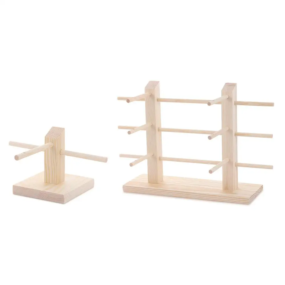 Multi-layer Wooden Sunglasses Display Stand For Women's Glasses_voghion.com