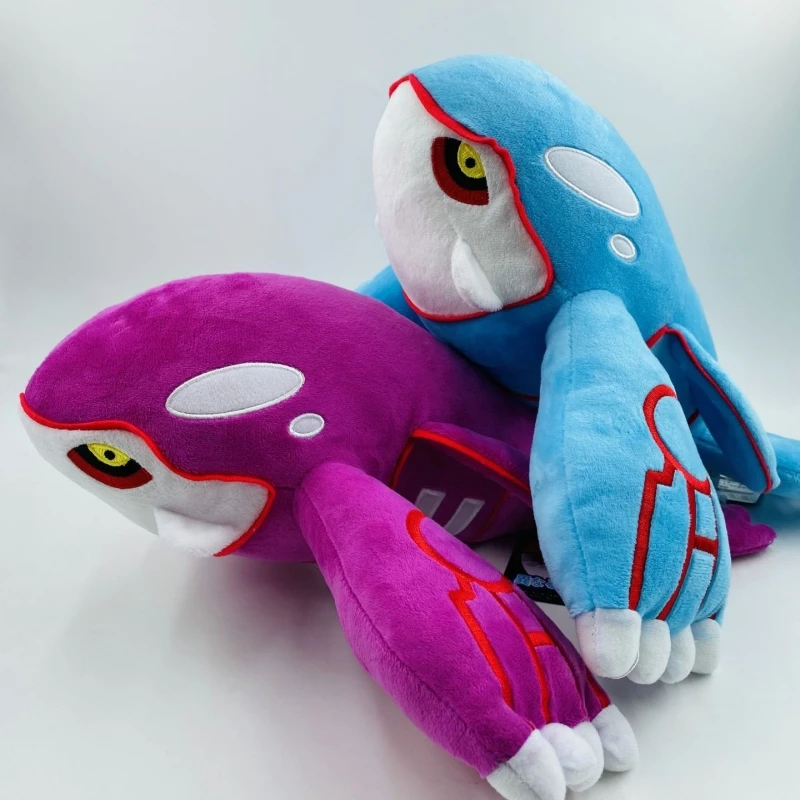 37cm Big Anime Pokemon Plush Kyogre Blue Whale Water Properties God Beast Plush Toys Soft Stuffed Dolls For Children Xmas Gifts