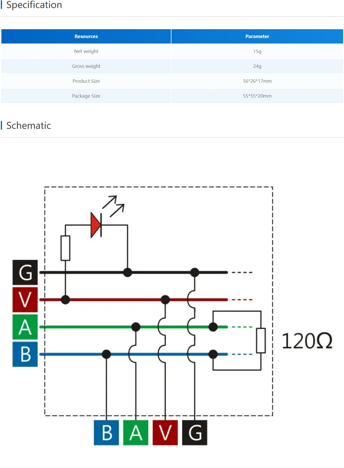 Official RS485T T-Shaped Connector