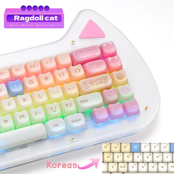 WhiskerKeys 148‑Piece Cat Theme Keycap Set — MAO Profile Glossy Edition 1