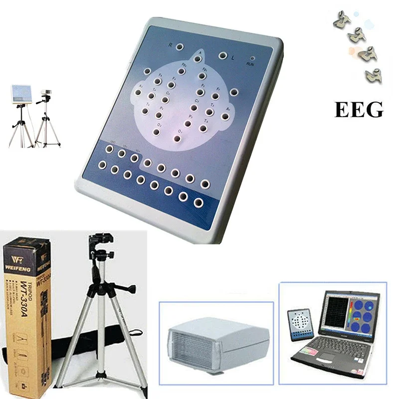 

KT88-1016 16 Channel EEG Machine Digital Electric Activity Mapping Systems PC Auto-Analysis Brain Mapping Scanner
