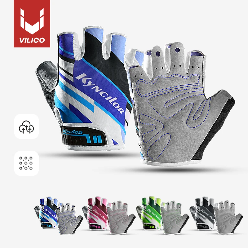 Cycling Gloves Sports Fitness Men And Women Breathable Non-Slip Short-Finger Outdoor Bicycle Half-Finger Gloves