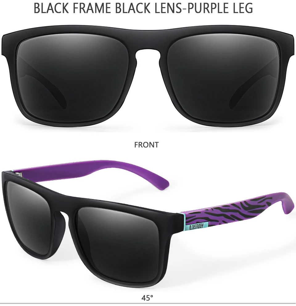 LOISRUBY Brand Design Square Cycling Sunglasses Men Polarized Sun Glasses UV400 Eyewear Women Shades oculos de sol_voghion.com