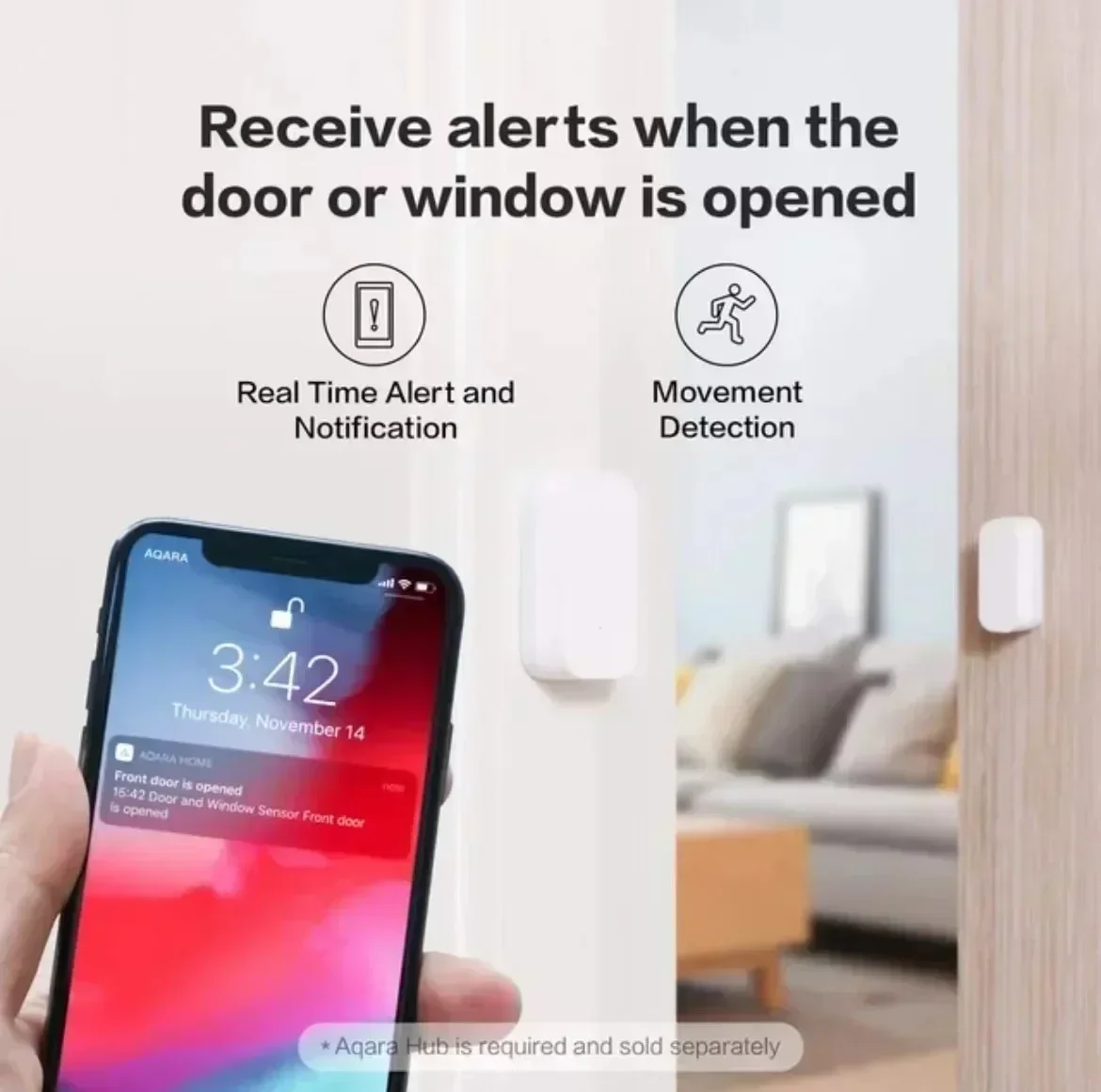Aqara Door Window Sensor Zigbee Wireless Connection Smart Mini door sensor Work With Mijia Gateway Mijia Home HomeKit APP smart door sensor