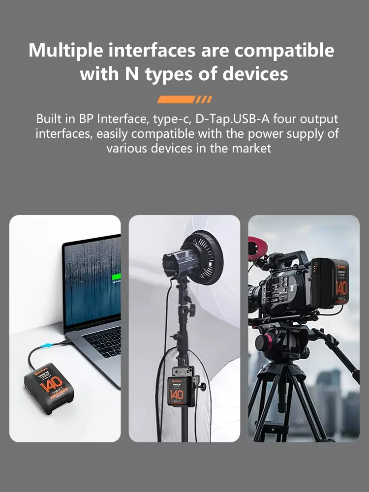 Moman-バッテリー70/140/210 V,LEDライト,カメラ,スマートフォン