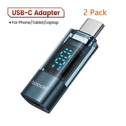 Toocki 100W USB C Digital Display OTG Adapter (2pcs Blue)