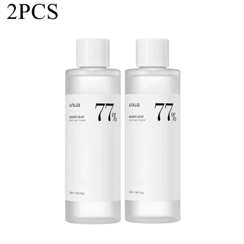 

2PCS Anua Heartlaf 77% Soothing Toner Organic Soothing Refreshing Toner Remove Dead Skin Moisturize Close Pores