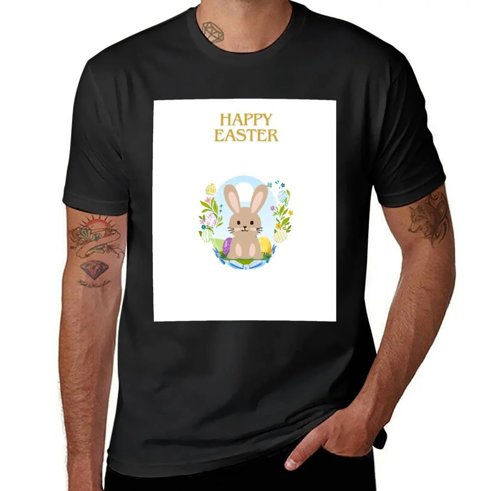 

HAPPY EASTER T-Shirt oversizeds cute tops designer t shirt men