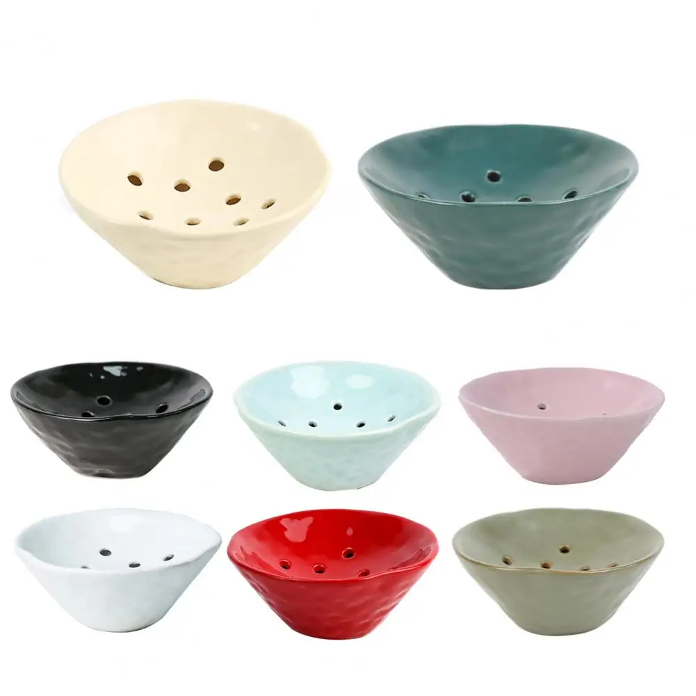 Ceramic Japanese Ikebana Vase Minimalist Flower Arrangement Bowl Japanese Ceramic Flower Frog Bowl Flower Holder Desktop Decor 5