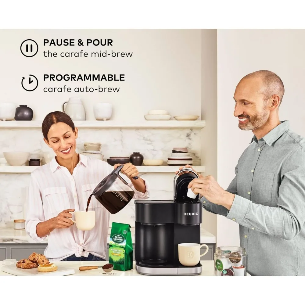 K-Duo Single Serve K-Cup Pod & Carafe Coffee Maker, Black,1470 watts 6