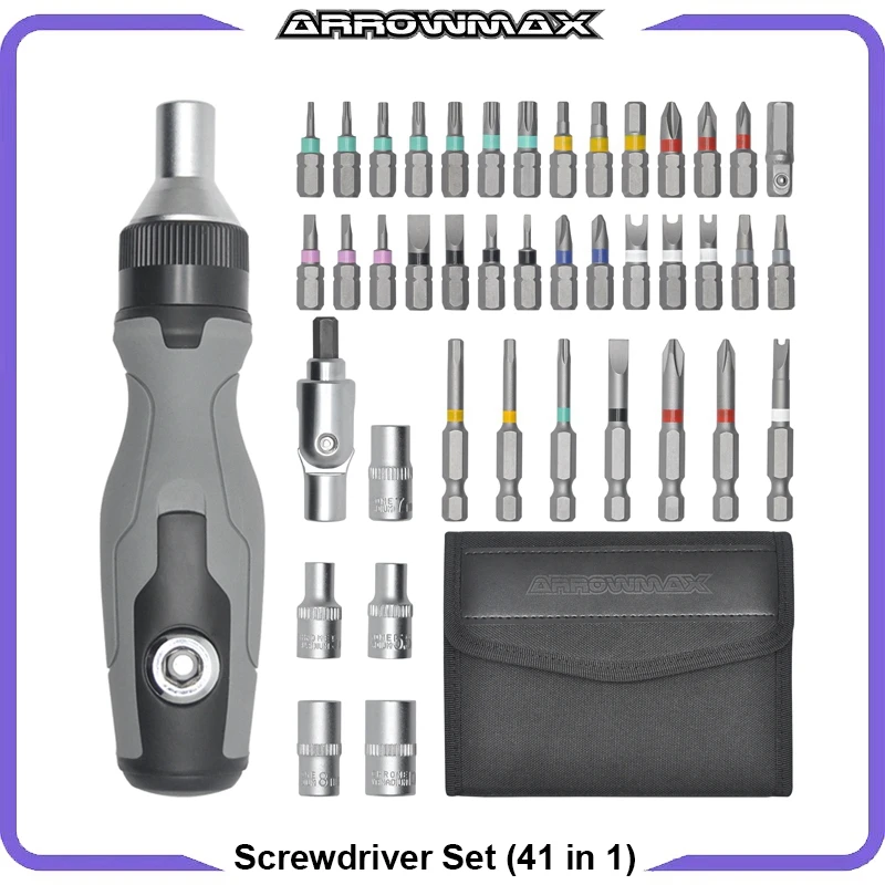 ARROWMAX Mini Herramienta Giratoria Inalámbrica, Kit De Herramientas